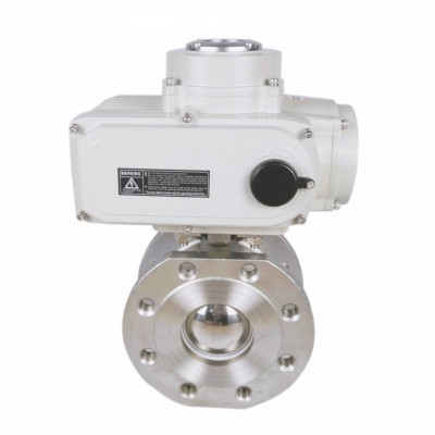 V-notch threaded connection motorized fixed ball valve 24VDC MOTOR VALVE