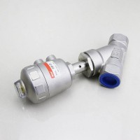 Stainless Steel Pneumatic Actuator Angle Valve